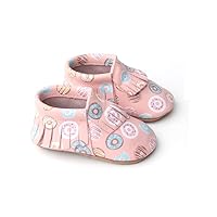 Baby Moccasins, 25+ Colors, Baby/Toddler Shoes Made with Genuine Leather & Anti-Slip Soles, Boys & Girls Baby Shoes