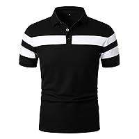 HOOD CREW Mens Short Sleeve Polo Shirts Stylish Design Summer T Shirt