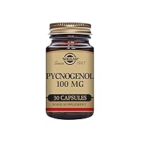 Pycnogenol 100 mg, 30 Vegetable Capsules - Antioxidant Protection - Healthy Leg & Vein Support - Non-GMO, Vegan, Gluten Free, Dairy Free, Kosher - 30 Servings