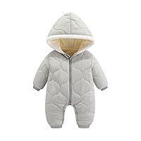 Baby Outwear Snowsuit Newborn Bear Onesie Outfit Suit Girls Boys Fleece Jumpsuit Romper Hooded Coat Winter