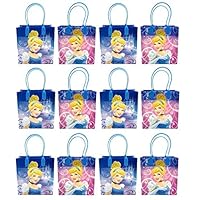 Cinderella - Premium Party Favor Reusable Goodie Bags/Gift Bags - 12pc