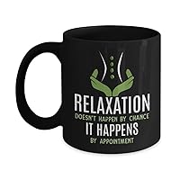 Massage Therapist Gifts Metallic Coffee Mug Cup Masseuse Therapy Assistant Massotherapist Reflexologist - Relaxation Doesn't Happen By Chance