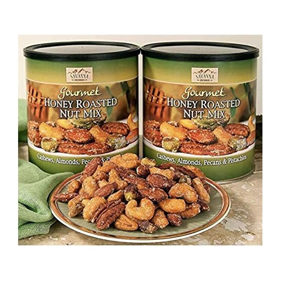 Mua 2 Pack Savanna Orchards Gourmet Honey Roasted Nut Mix 30 oz. Can trên   Mỹ chính hãng 2024
