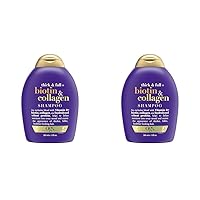 Thick & Full + Biotin & Collagen Volumizing Shampoo for Thin Hair, Thickening Shampoo with Vitamin B7 & Hydrolyzed Wheat Protein, Paraben-Free, Sulfate-Free Surfactants, 13 fl oz (Pack of 2)