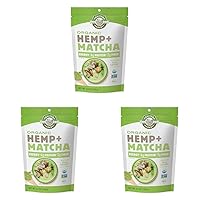 Organic Hemp & Matcha Powder, 5.5 oz – Energy, 6g of Protein, 2g of Fiber per Serving – Matcha Protein Powder - Blend in Smoothies – Vegan, Non-GMO Project Verified - 56g of Caffeine
