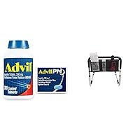 Advil Pain Reliever 300 Count and Nighttime Sleep Aid 2 Count with Bed Rail Accessory Pouch