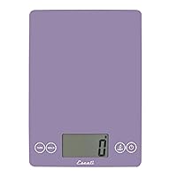 Escali Arti Classic Digital Coffee Scale Espresso Scale and Countertop Food Scale, 15-Pound Capacity, Violet