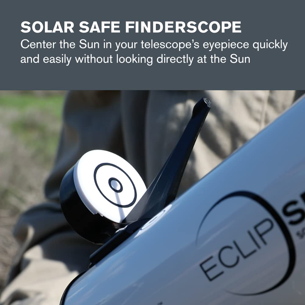 Celestron – EclipSmart Safe 50mm Solar Refractor Telescope – ISO 12312-2 Compliant – Observe Eclipses, Sunspots @ Powerful 18x Magnification – Telescope with Built-in Solar Filter – Backpack Included