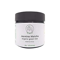 Siply Jasmine Matcha - Premium Green Tea Powder - 20 Servings, Caffeinated, Vegan, Non-GMO, Paleo, Sugar Free, No Artificial Flavor, Lab Tested, 20 grams