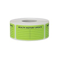 Health History Update Medical Healthcare Labels, 1.125 x 2.375
