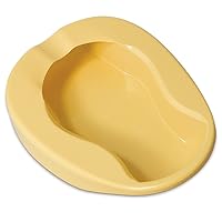 Medpro Durable Conventional Plastic Bed Pan with Contoured Shape for Added Comfort, Made from Heavy-Duty Plastic, Convenient and Easy to Clean, Adult Size