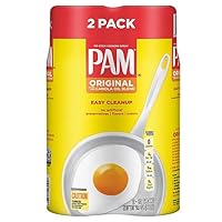 PAM Original No-Stick Cooking Spray 100% natural Canola Oil | 2 pack - 12oz each can | 24oz total