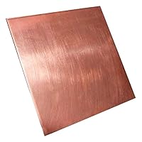 GOONSDS 99.9% Pure Copper Sheet Metal Plate Material Industrial Materials,200x200mm,thickness1.5mm