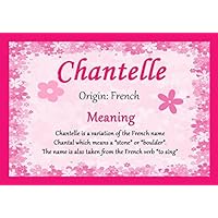 Chantelle Personalized Name Meaning Certificate