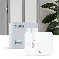 by Ezlo Micro Door and Window Sensor - Personal and Home Security - Wirelessly Notify Users of Arrivals and Departures - Works with Zigbee