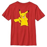 Pokemon Kids Pikachu Dance Boys Short Sleeve Tee Shirt