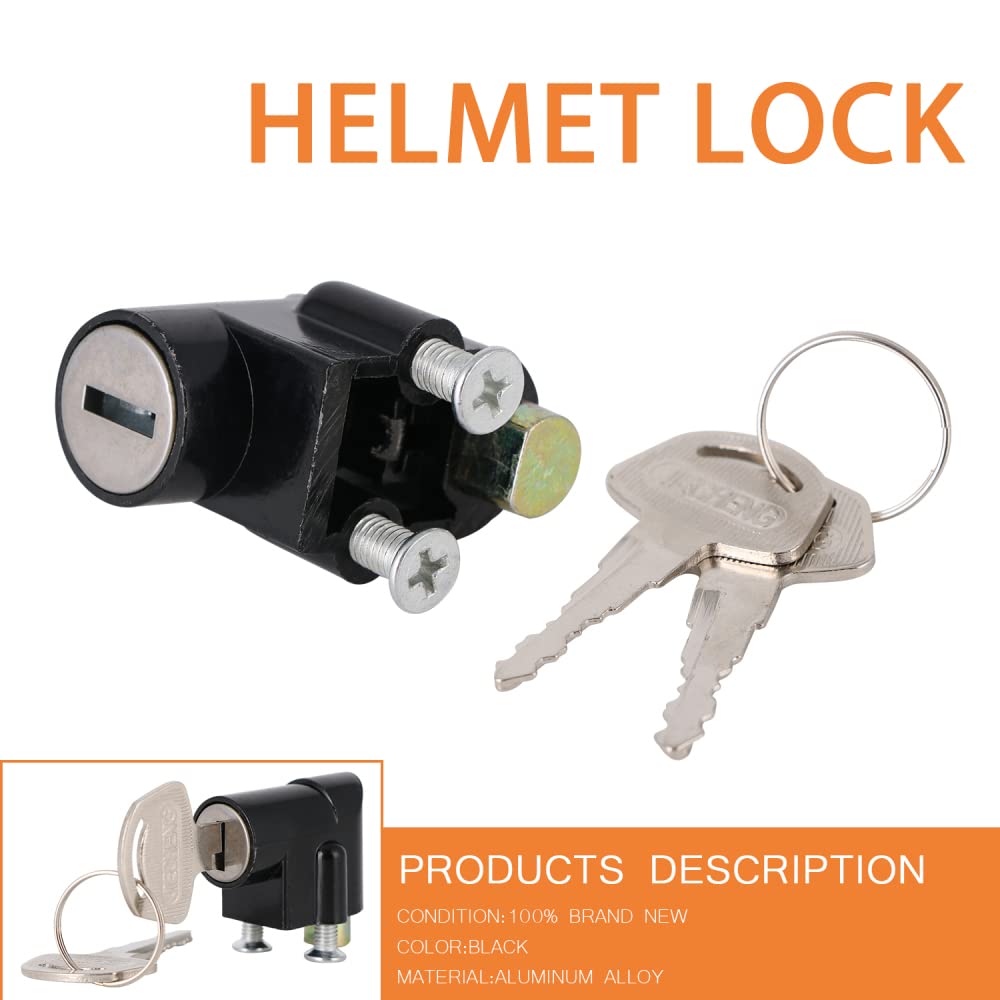 Funparts Motorcycle Helmet Lock,Helmet Security Anti-Theft Lock for Surron Light Bee Sur Ron X/S Segway X260/X160 Electric Dirt Bike EBike
