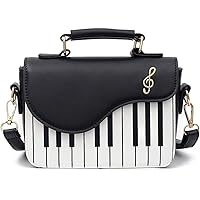Personalized Customized Women Crossbody Bags Stylish Small Satchel PU Leather Piano Style Purses Girl Cute Shoulder Handbags with Top Handle