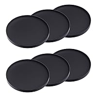 Yamazaki Home Coasters (Set of 6), Silicone, Round, Dishwasher Safe, No Assembly Req.