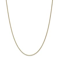 14k Gold 1.5mm Nautical Ship Mariner Anchor Link Chain Necklace 22 Inch Jewelry for Women
