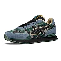 Puma Mens Future Rider Concrete Camo Lace Up Sneakers Shoes Casual - Blue, Green - Size 7 M