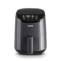 COSORI Mini Air Fryer 2.1 Qt, 4-in-1 Small Airfryer, Bake, Roast, Reheat, Space-saving & Low-noise, Nonstick and Dishwasher Safe Basket, 30 In-App Recipes, Sticker with 6 Reference Guides, Grey