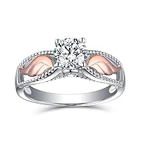 Women's Angel Wings Crystal Diamond Ring Engagement Wedding Ring Elegant Charming,Size 7 Excellent Quality and Popular Durable and clever