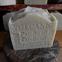Aged Handmade Volcanic Ash Natural Bar Soap with Cocoa and Shea Butter Patchouli