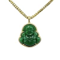 Smiling Laughing Buddha Jade Pendant Necklace Chain Genuine Certified Grade A Jadeite Jade Hand Crafted, Jade Neckalce, 14k Gold Filled Buddha necklace, Jade Medallion