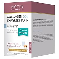 Biocyte Collagen Express Anti-Age Densified Skin 30 Sticks Food Supplement in The Form of Sticks, Based on Collagen and with a Peach Taste Anti-Wrinkles