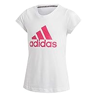 adidas Girls Tshirt Training Must Haves Badge of Sport Young Fashion Tee (110/4-5 Years)