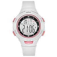 Women's Outdoor Sport Watches Easy to Read LED Alarm Chronograph Multifunction Waterproof Digital Watch