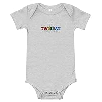 It's TwosDay 2/22/22 Baby One Piece Short Sleeve Shirt Embroidered 1