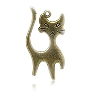 Sexy Sparkles Cat Charm Pendant for Necklace