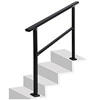 Outdoor Handrails Fits 1 to 4 Steps,Adjustable Height Stair Handrail 51