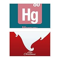 Hg Chemical Element Science Holiday Holiday Merry Christmas Congrats Card Xmas Letter Message