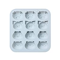 Silicone Mold Chocolate Four Styles Pig Fondant Cake Candy Cookie Moulds DIY Baking Decorating Tools For Dessert Cake Pig Silicone Molds For Epoxy Resin
