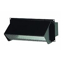 Broan BROAN-639-BLACK Black 639 Wall Cap for 3-1/4