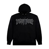 Thrasher Skateboard Magazine Hooded Sweatshirt Medusa Skate Sweatshirt, Black, Size: Small