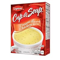 Lipton Cup-A-Soup, Cream of Chicken 4 pack (Pack of 4)