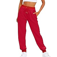 Streetwear Pants Women,Women's Fashion Sport Solid Color Drawstring Pocket Casual Sweatpants Pants Business Casual Trousers