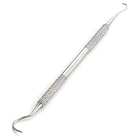 Professional Dental Tarter Scraper Tool - Dental Pick, Double Ended Tartar Remover for Teeth, Plaque Remover, 15/33', Tooth Scraper - Added Tooth Cleaning at Home - 100% Stainless Steel