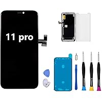 for iPhone 11 Pro Screen Replacement, LCD Touch Screen Display Digitizer for iPhone 11 Pro 5.8 inch Frame Assembly Repair Tools Compatible with Model A2160, A2217, A2215