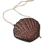 Aibearty Cute Seashell Shape Crossbody Purse Small Shoulder Bag with Chain for Women Little Girls