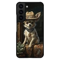 Cute Western S22 Phone Case - Gifts for Chihuahua Lovers - Cute Phone Item Multicolor