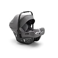 Bugaboo Turtle Air by Nuna Car Seat + Recline Base - Compatible with Bugaboo Fox, Lynx, Donkey Bee and Ant Strollers - Fits Infants 4 to 32 Pounds - Lightweight Car Seat - Grey Melange