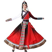 Chinese Dance Costumes for Women National Traditional Clothing Red