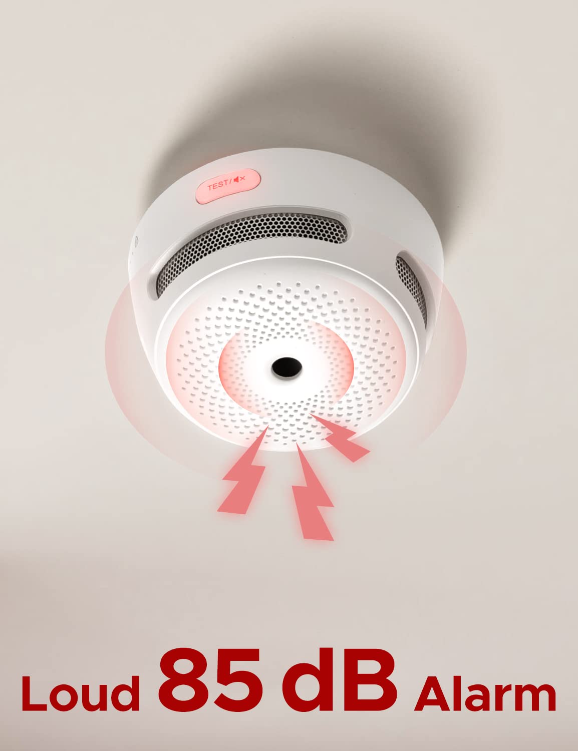 X-Sense Smart Smoke Detector Fire Alarm with Replaceable Battery, Wi-Fi Smoke Detector, App Notifications with Optional 24/7 Professional Monitoring Service, XS01-WX, 1-Pack