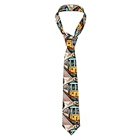 Note Guitar Print Fashionable Men'S Novelty Necktie Tie For Weddings,Business, Parties Gift For Groom