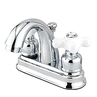 Kingston Brass GKB5611PX Essex Wall Mount Clawfoot Tub Faucet with Hand Shower, 3-5/8 inch in Spout Reach, Polished Chrome